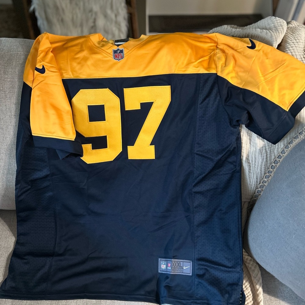 Yellow and Navy Jersey. Size XXXL. NEW with tags.